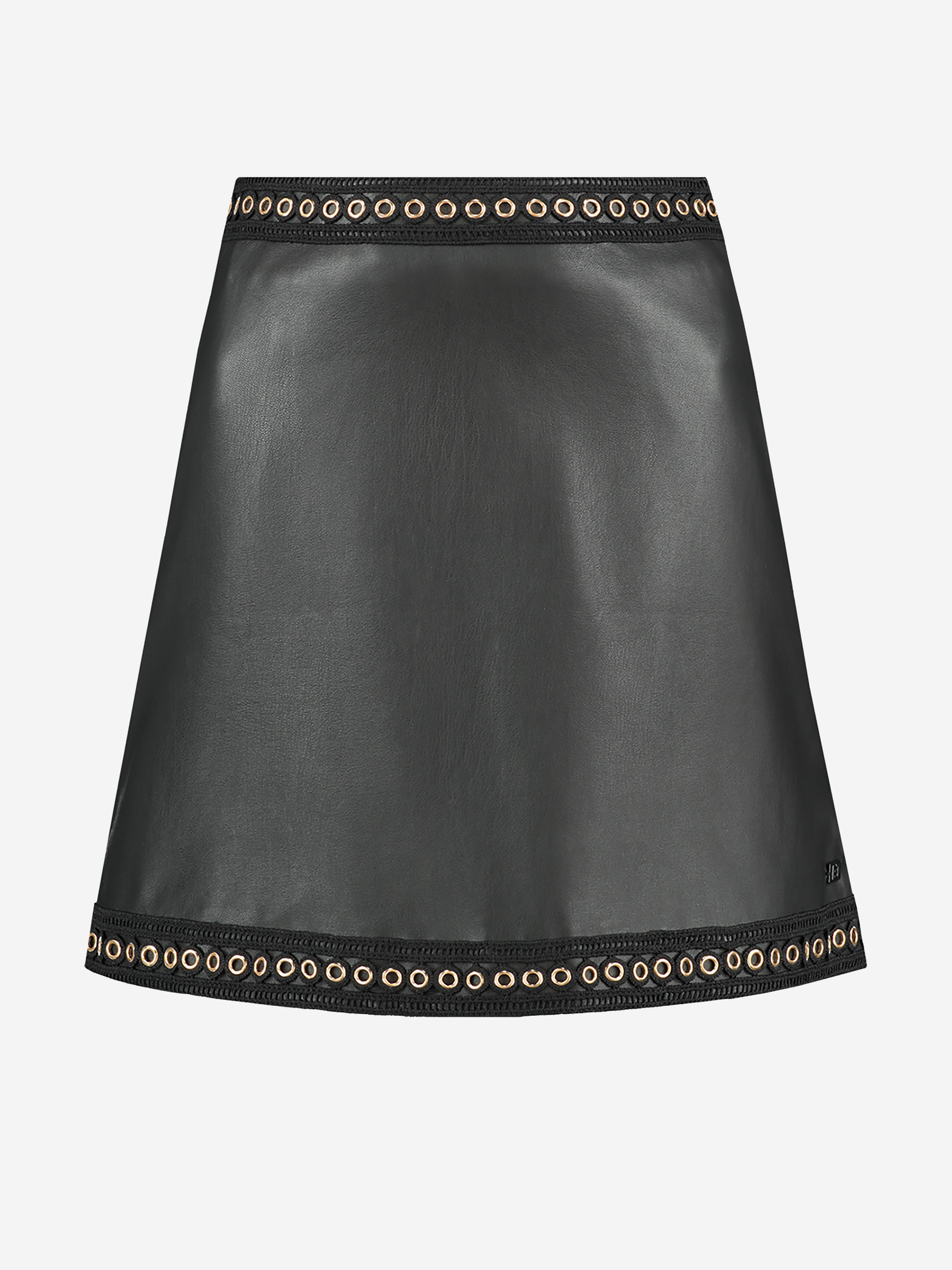 Sportique Zeewolde DAMES :: Zwarte rok met gouden Nikkie - Skirt - N3-570 1905 9000