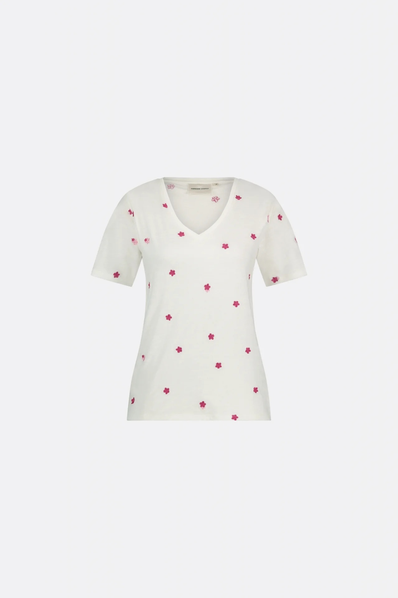 Cream dames T-shirt Fabienne Chapot - Phill V-neck