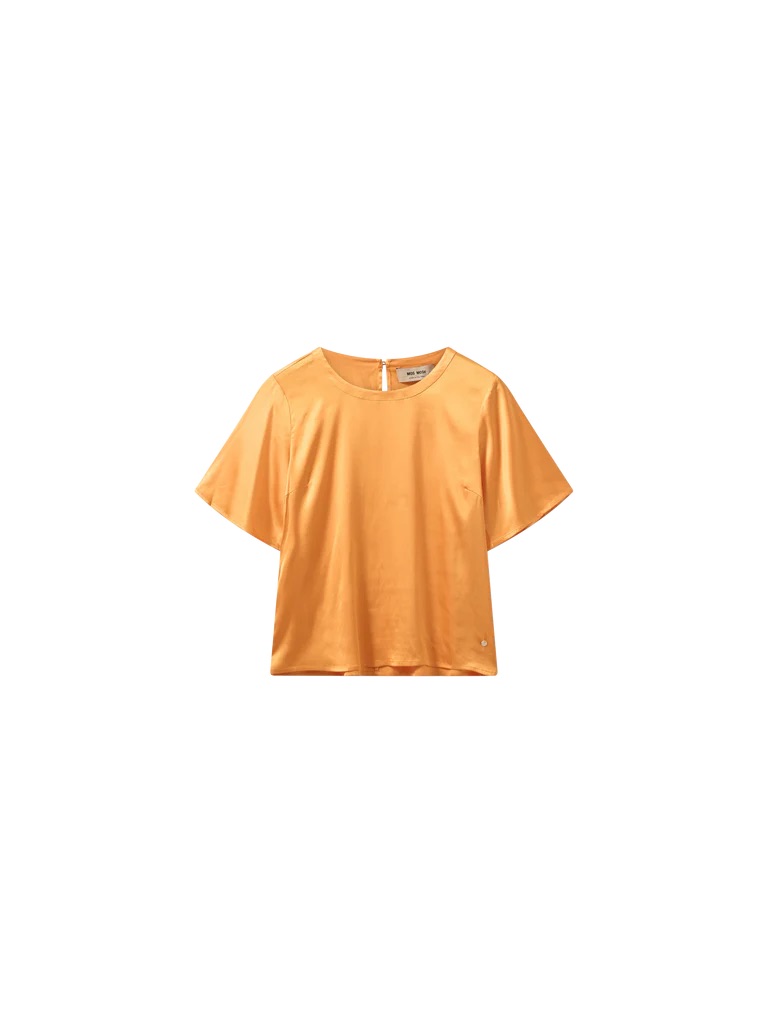 Oranje dames blouse Mos Mosh - Evie Satin Blouse