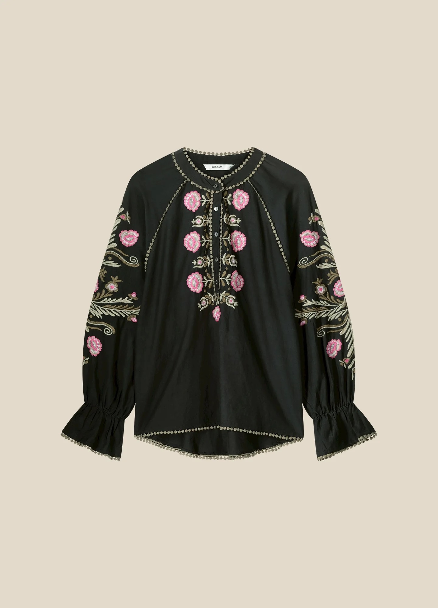 Zwarte dames blouse Summum - 2s3023-11939