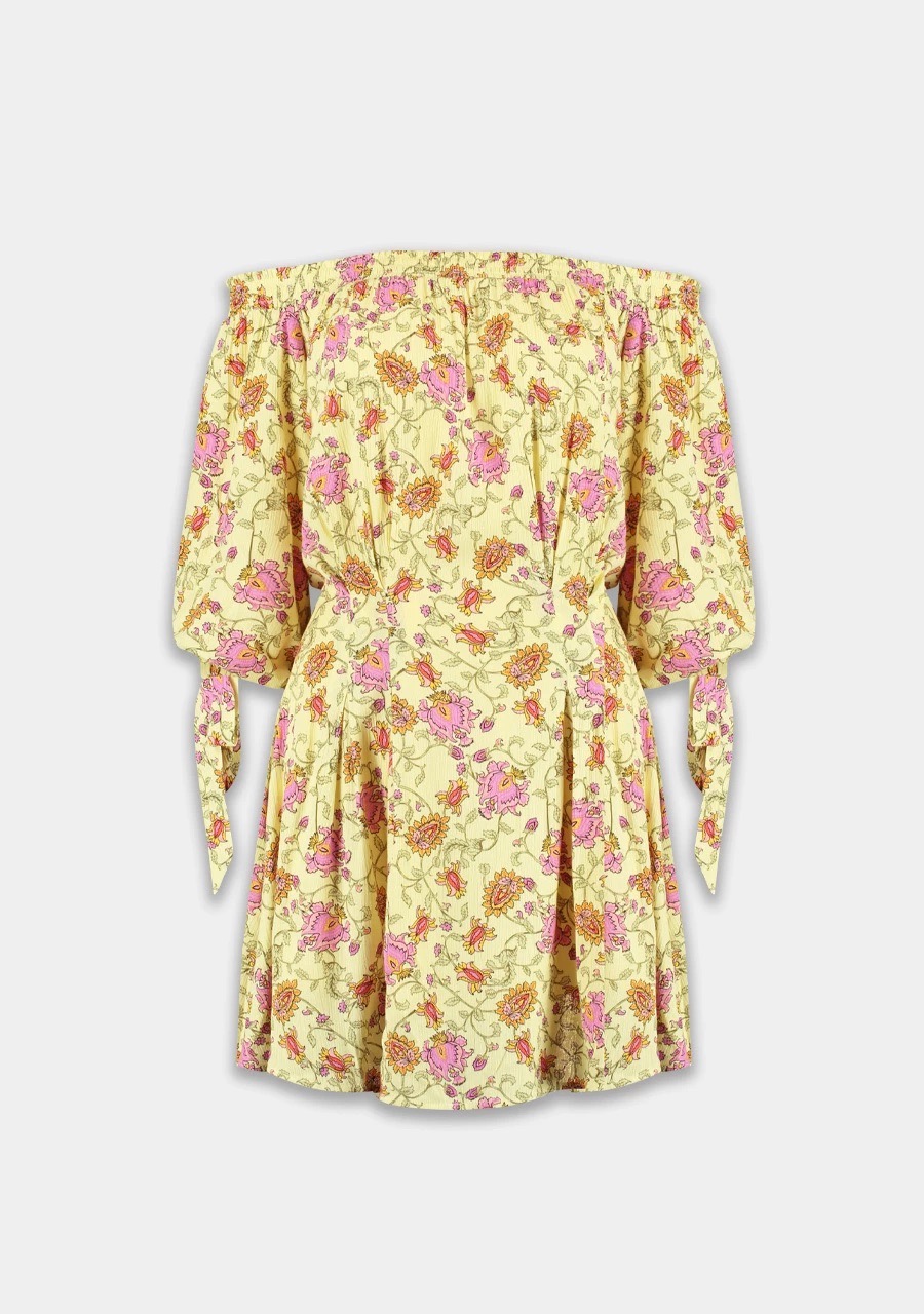 Gele dames jurk bloemen print Harper&Yve - Ruby dress
