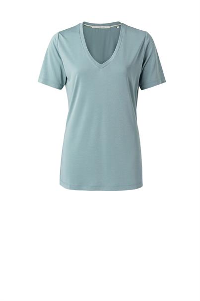 Blauw dames t-shirt YAYA - 1919121-112