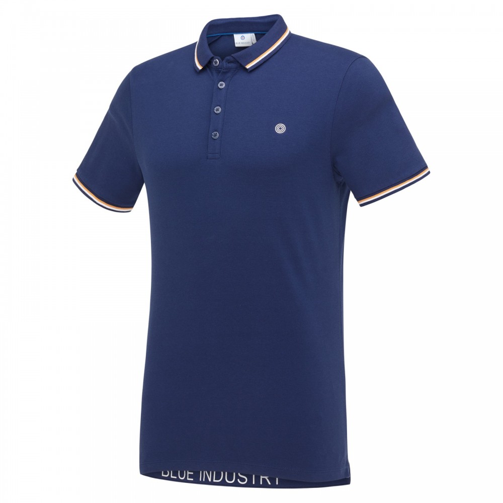 Blauwe heren polo Blue Industry - KBIS21-M24