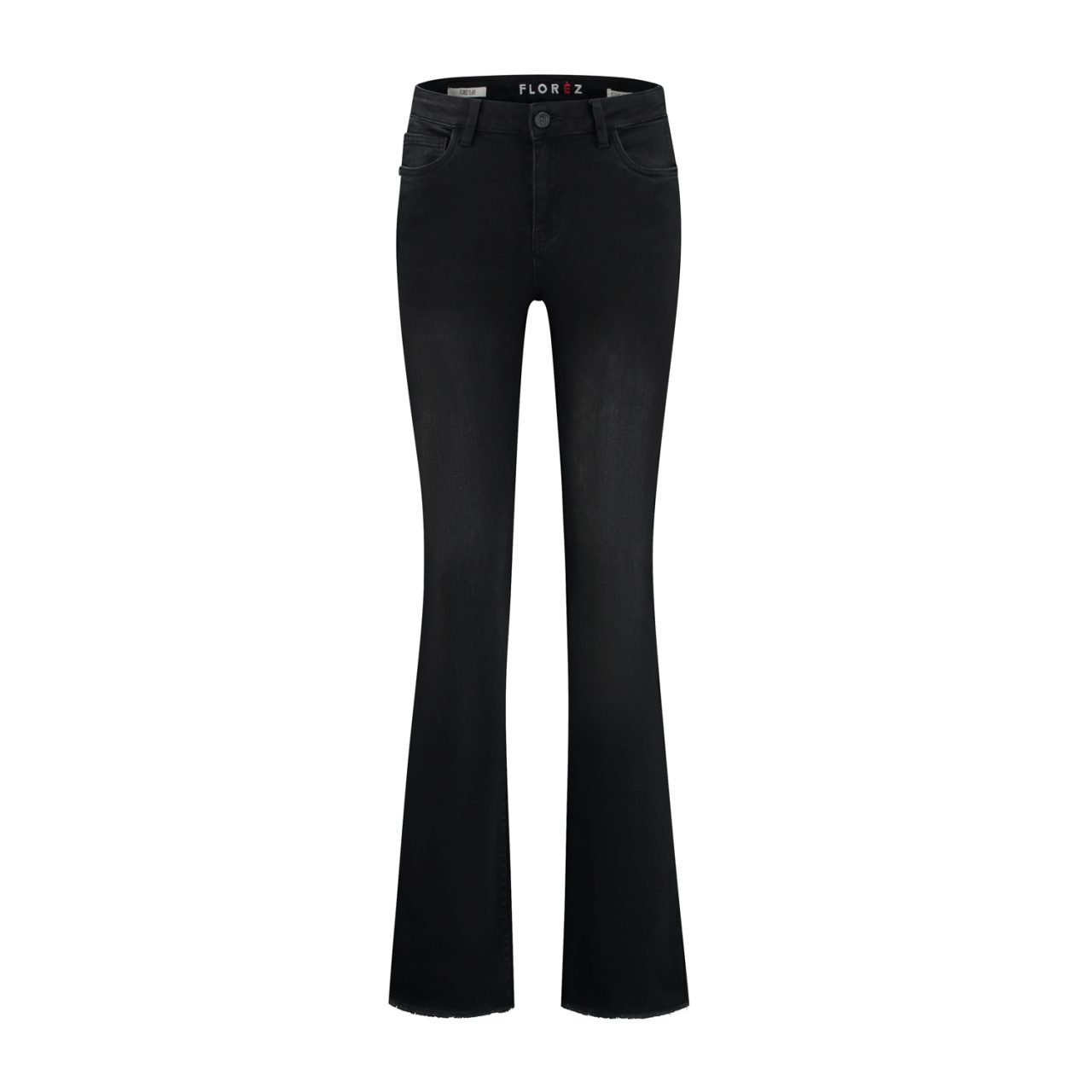 Zwarte dames jeans Florez - Flared black