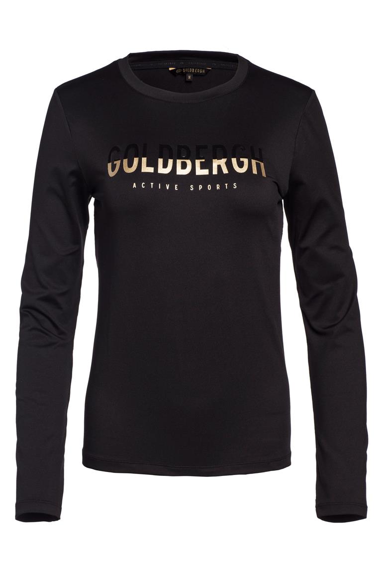 Zwarte dames t-shirt Goldbergh - Dementra GBA4311213-9000