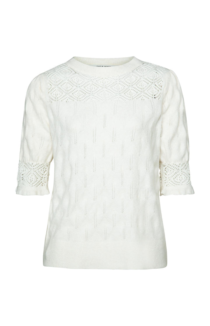 Witte dames sweater YAYA - 1000550-212