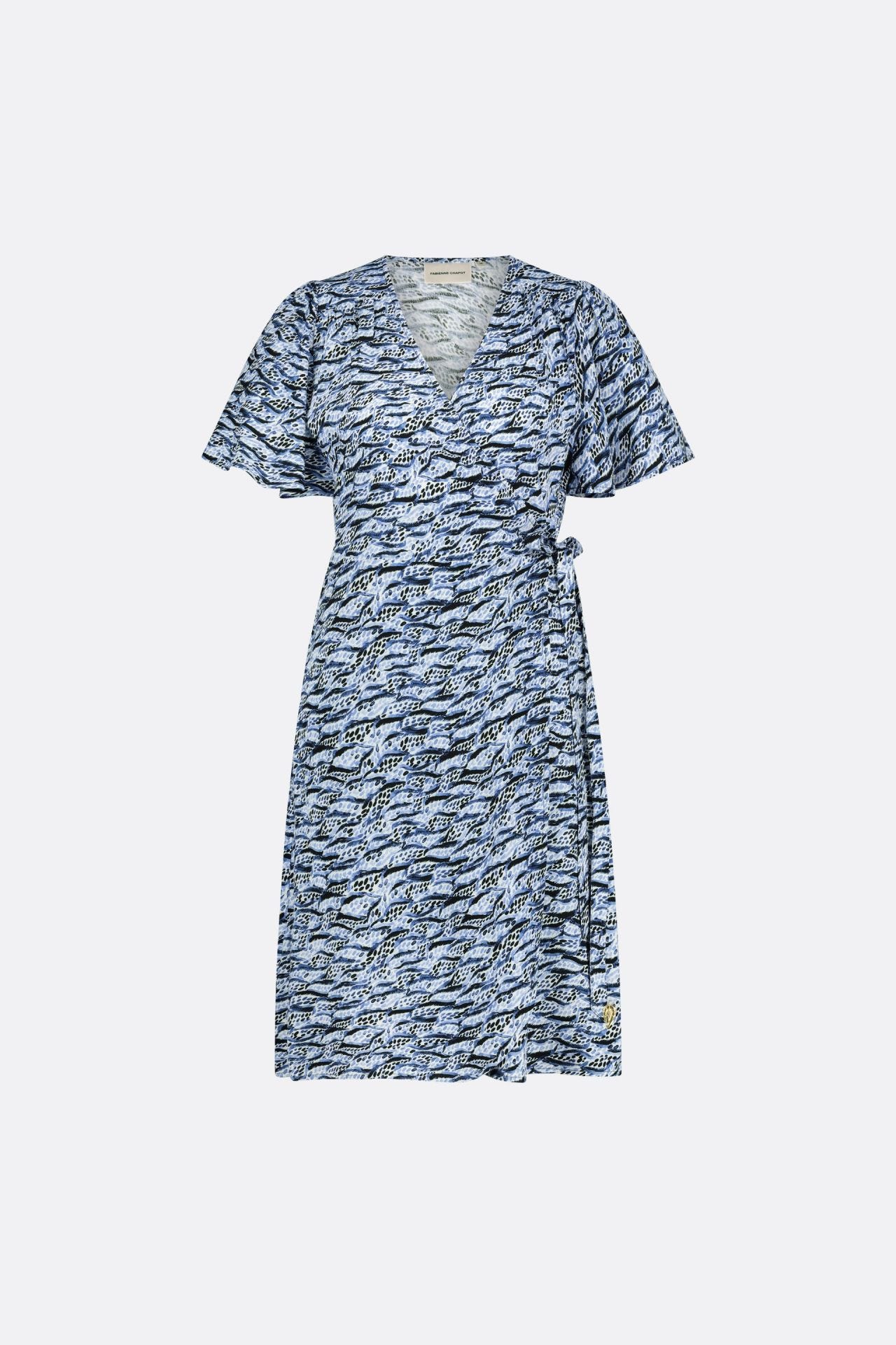 Blauwe dames jurk Fabienne Chapot - Archana butterfly short dress