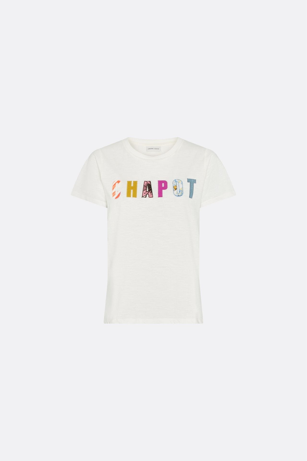 Witte dames T-shirt Fabienne Chapot - Patchwork Chapot T-shirt