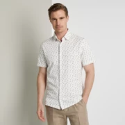 Witte heren blouse met print Vanguard - VSIS2205247