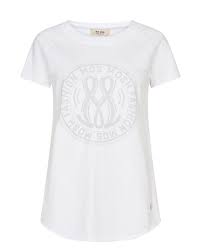 Witte dames T-shirt  Mos Mosh - Paulina o-ss tee