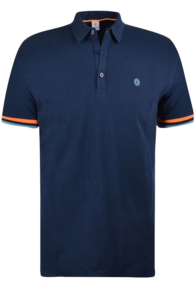 Donkerblauwe heren polo Blue Industry - KBIS22-M80