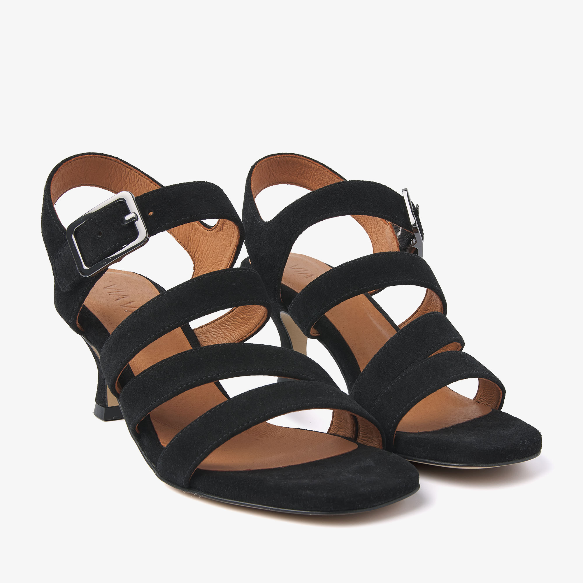 Zwarte dames sandalen Viavai - 60001-02-900