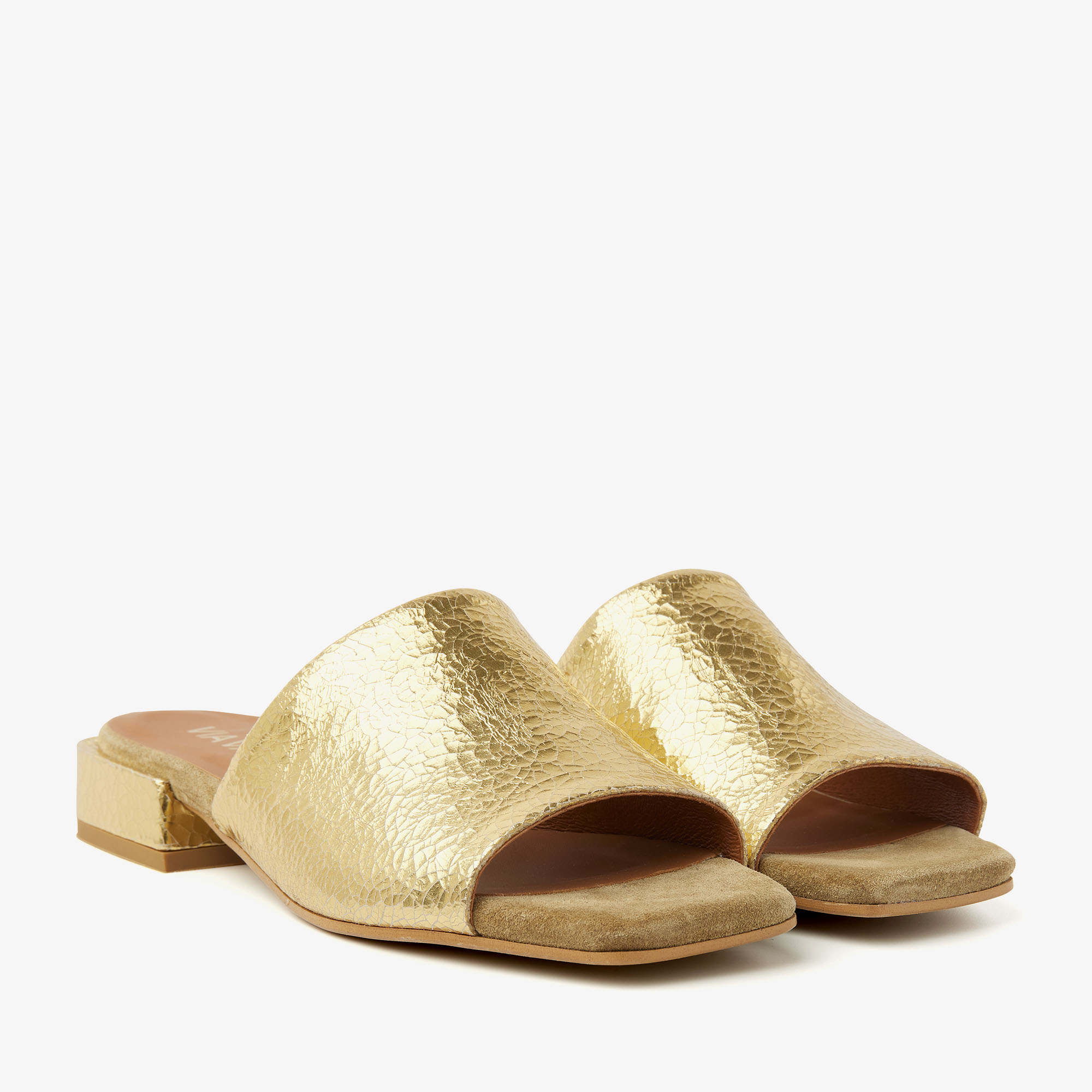 Gouden dames slippers ViaVai - 62037-02-1090
