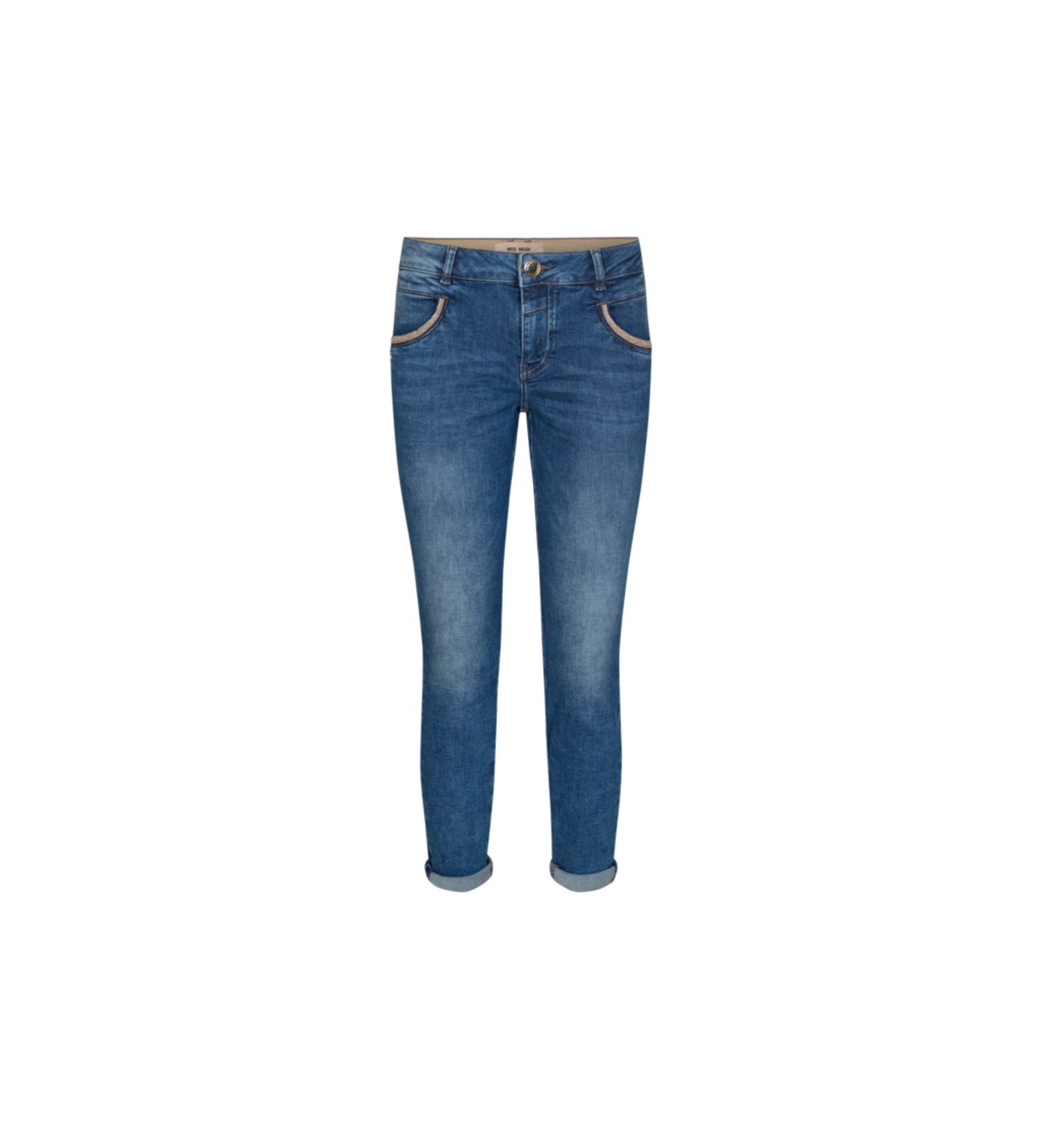 Blauwe dames jeans Mos Mosh - Naomi Row 140270-401