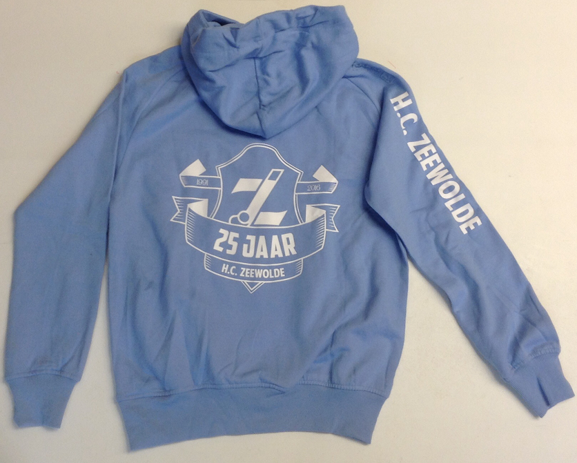 Lichtblauwe Lustrum sweater dames  HC Zeewolde 