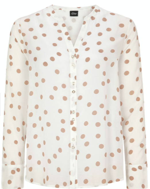 Wit gestipte dames blouse - S. oliver - 84a9