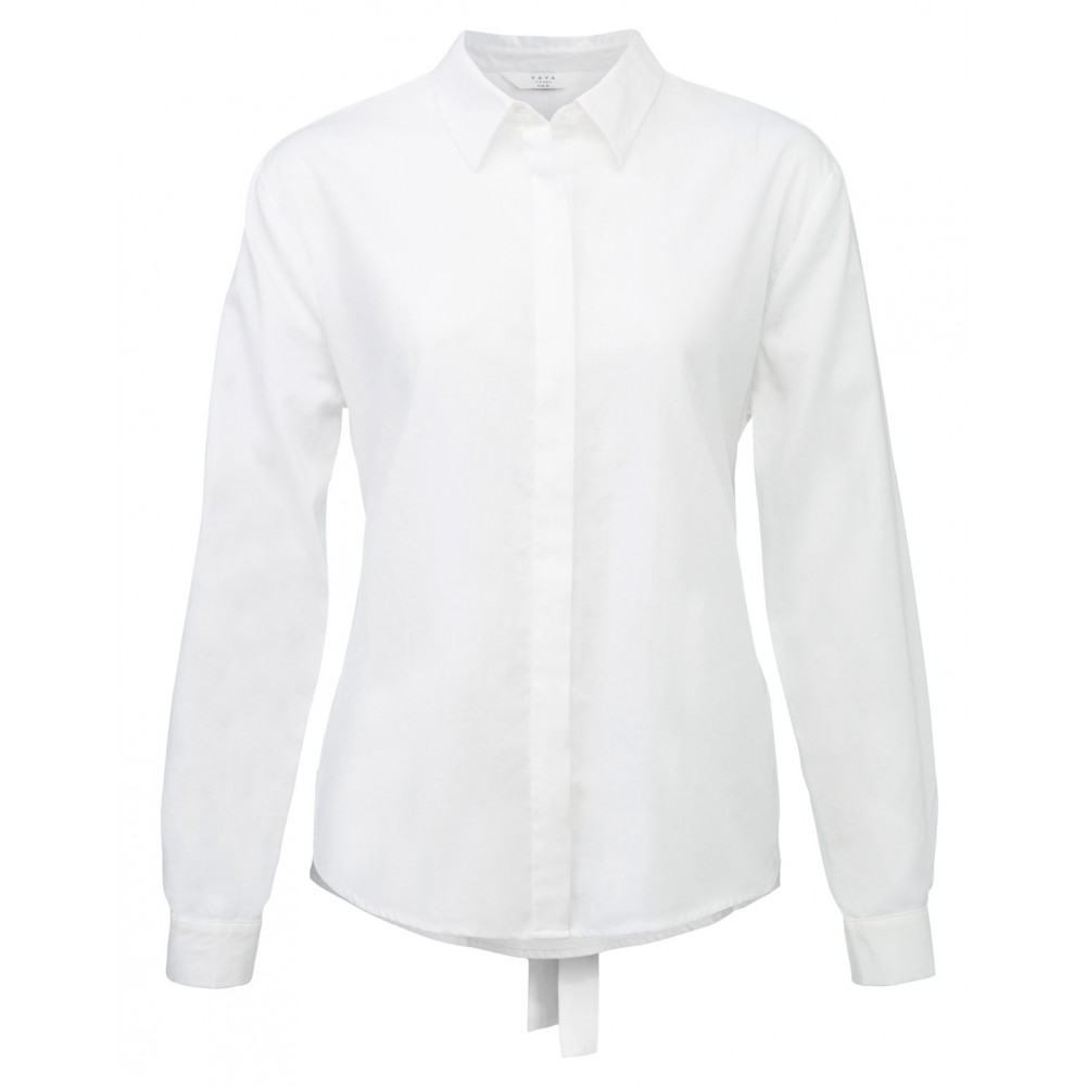 Witte dames blouse rug detail Yaya - 012556