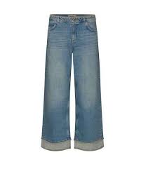 Blauwe dames Wide Leg Jeans broek - Mos Mosh - Cora free jeans - 138790-406