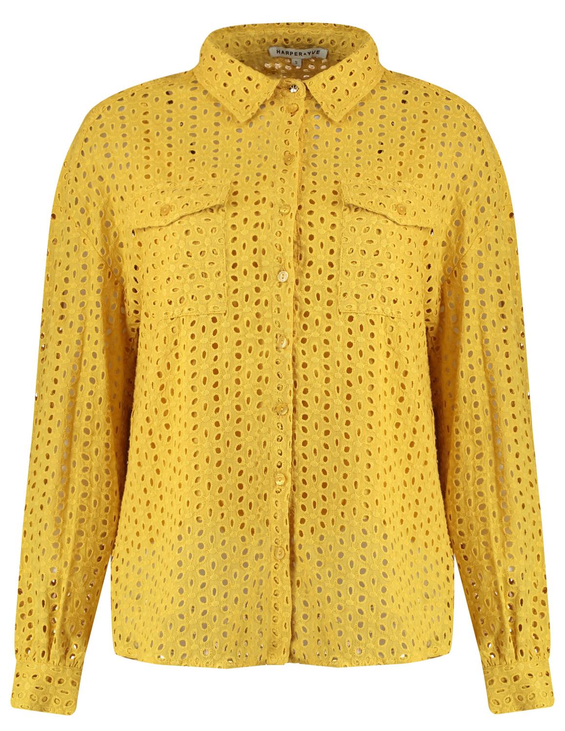 Gele dames blouse - Harper & Yve - 100 yellow