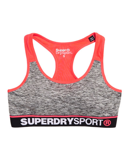 Grijs roze dames sport bh Superdry - G60026XOF1