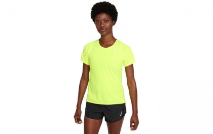Geel dames t-shirt Nike Race - DD5927-702