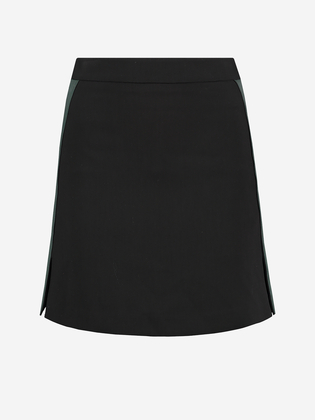 Zwarte dames rok met groene bies Nikkie - Lola Skirt - N3-505 1905 9000